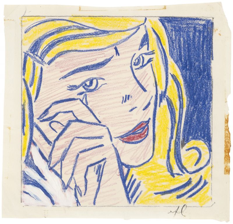 Artwork: Crying Girl (Study), c. 1964 (RLCR 843)