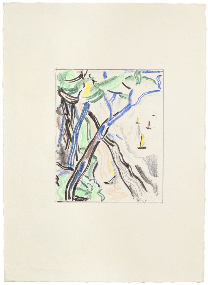 Artwork: Sailboats (Study), 1985 (RLCR 3453)