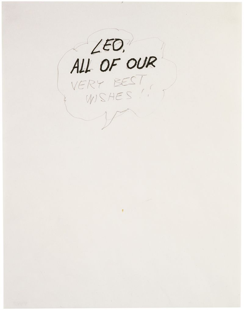 Artwork: Image for The Leo Book: ICI Salutes Leo Castelli (Study), c. 1997 (RLCR 4682)