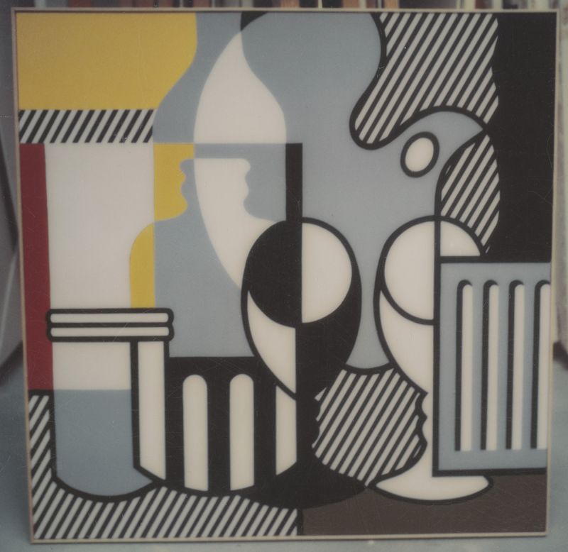 Artwork: Purist Painting with Palette, 1975 (RLCR 2398) Photo: Courtesy RLF Archives Detail of archival image