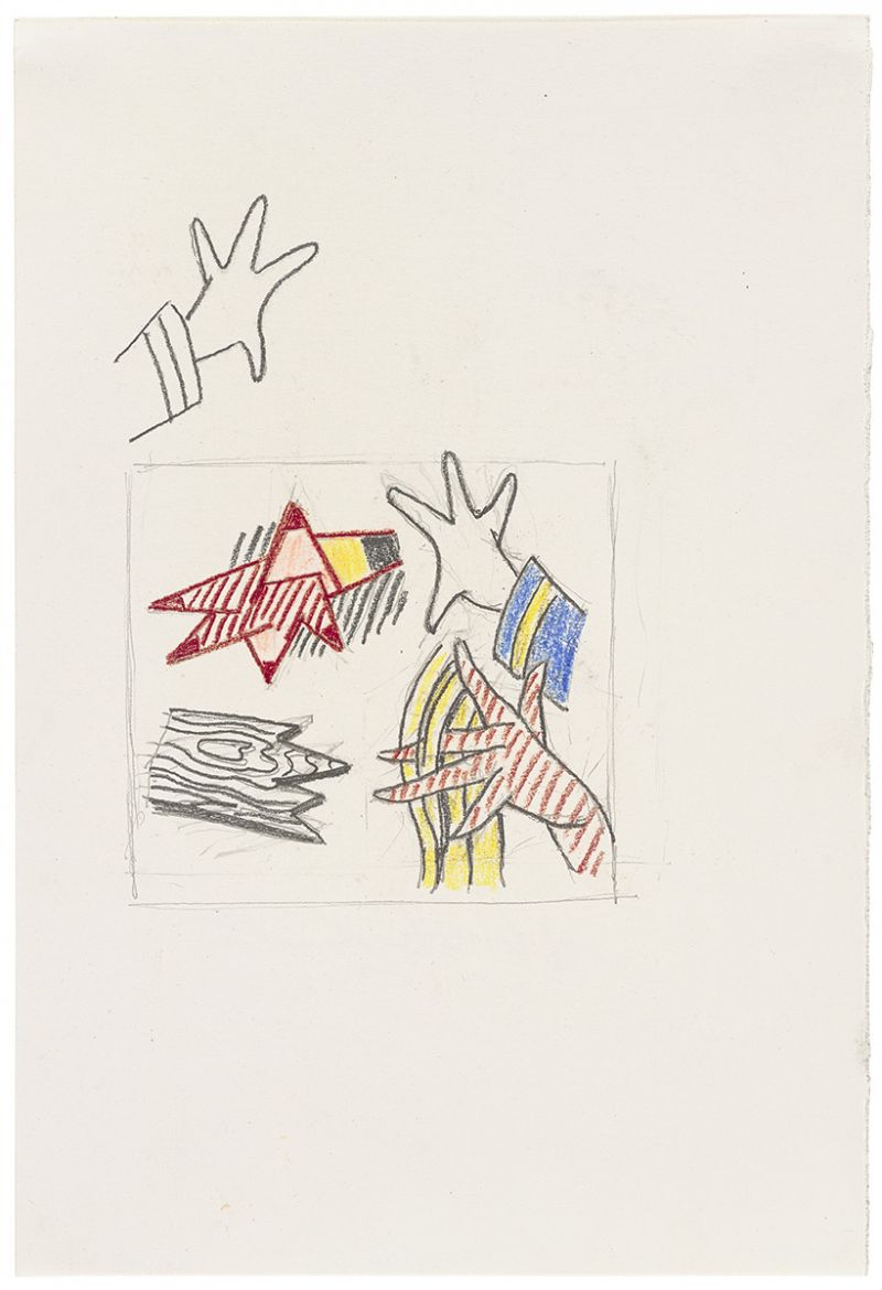 Artwork: Study of Hands (Study), 1980 (RLCR 2957)