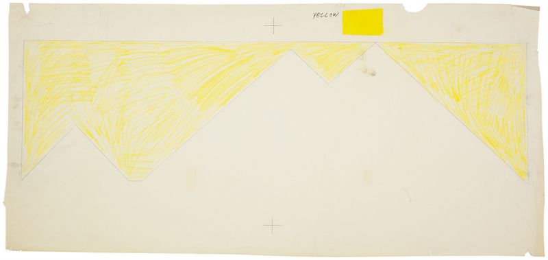 Artwork: Pyramids (Color Separation), 1969 (RLCR 1755.2)