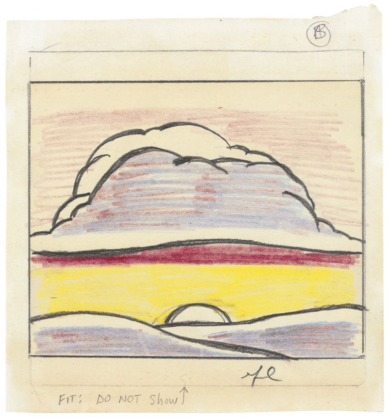 Artwork: Sinking Sun (Study), 1964 (RLCR 964)