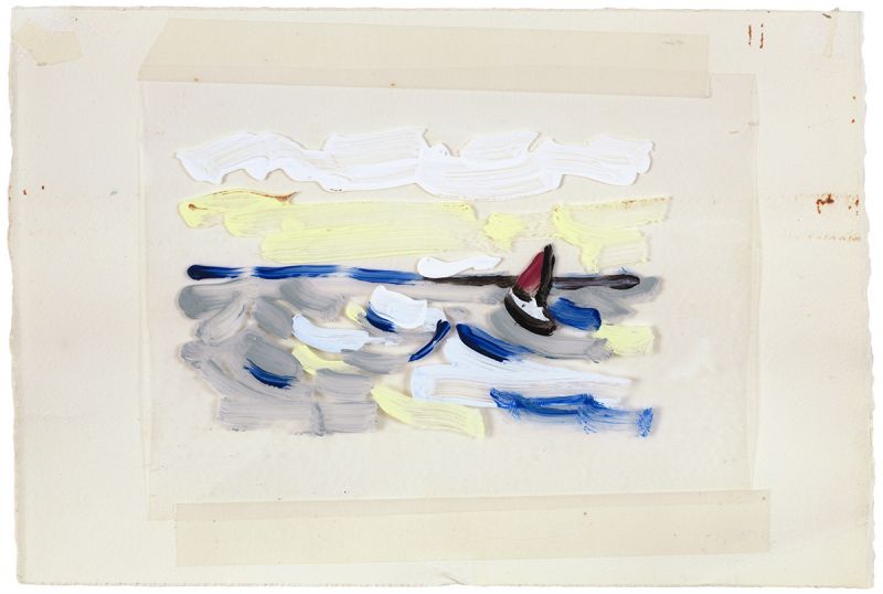 Artwork: Sailboat (Study), 1981 (RLCR 3048)