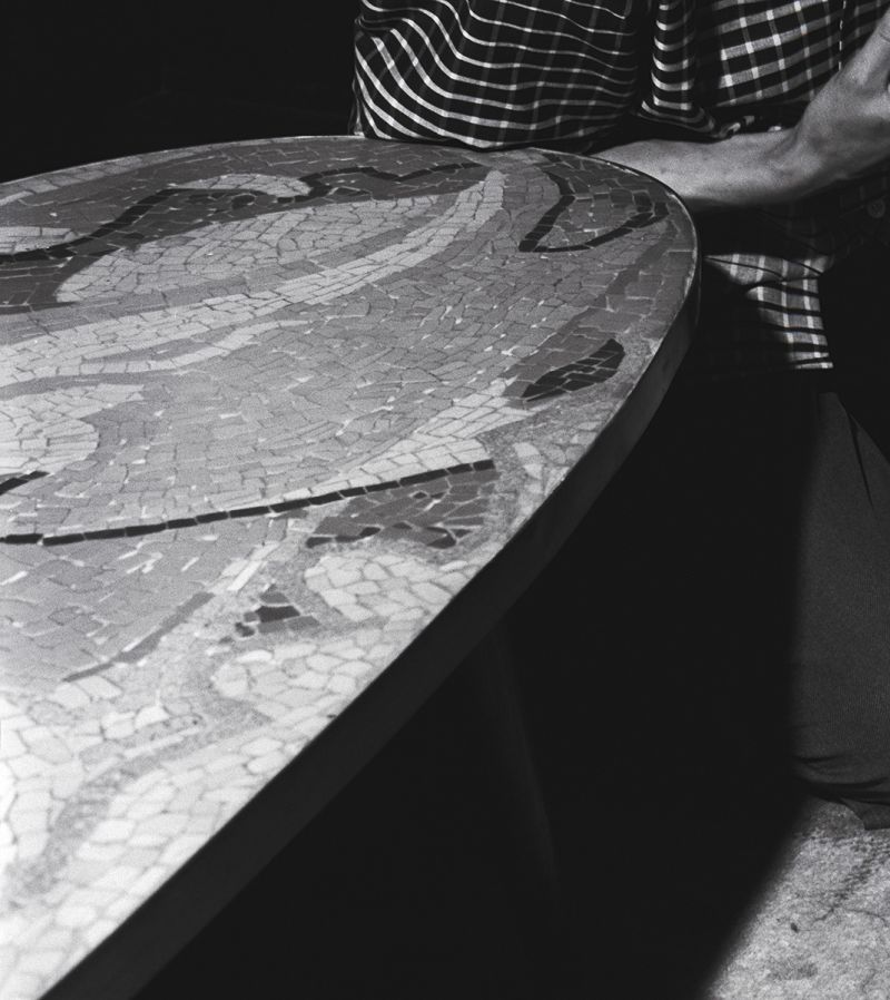 Artwork: Table Top, c. 1955 (RLCR 469) Photo: Courtesy RLF Archives Detail of archival image