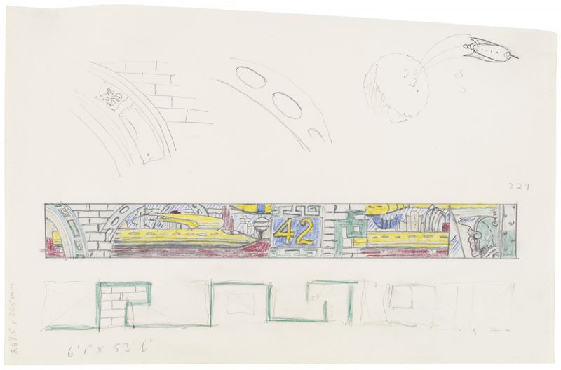 Artwork: Times Square Mural (Studies), 1990 (RLCR 3973)