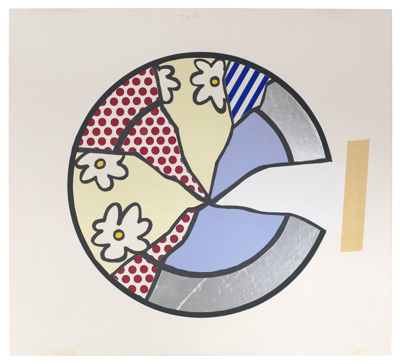 Artwork: Rosenthal Flower Service Plate (Study), 1992 (RLCR 4153)