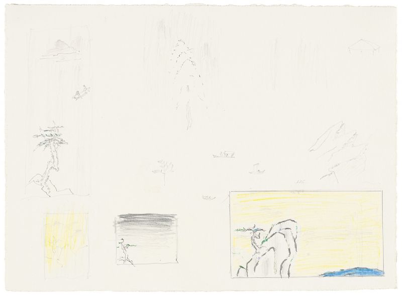 Artwork: Landscape with Rock and Chinese Style Landscapes (Studies), 1996 (RLCR 4547)
