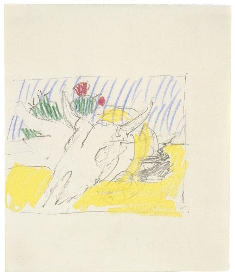 Artwork: Still Life with Cow's Skull (Study), 1972 (RLCR 2072)