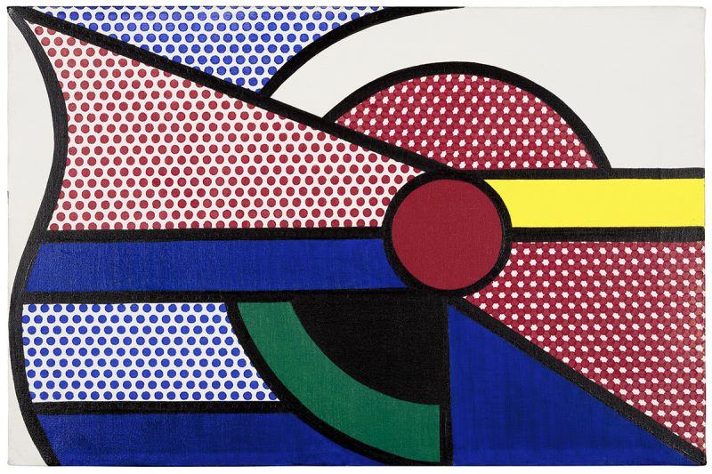 Artwork: Modern Painting with Red Circle, 1967 (RLCR 1405)