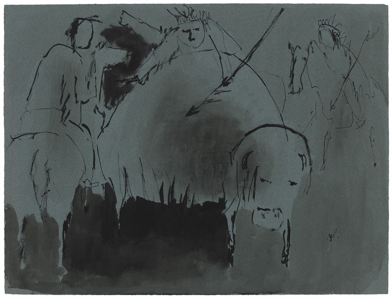 Artwork: The Last of the Buffalo II, c. 1950 (RLCR 236)