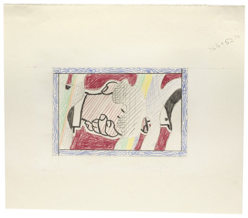 Artwork: Reflections: Handshake (Study), 1988 (RLCR 3746)