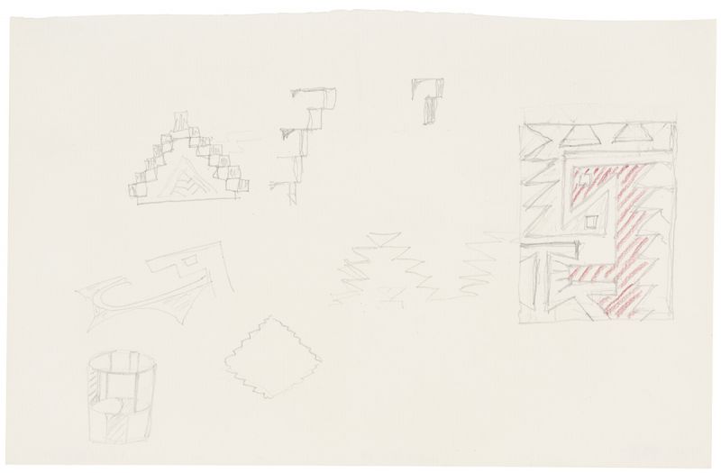 Artwork: Amerind and Little Glass (Studies), c. 1979 (RLCR 2799) Photo: Courtesy Whitney Museum of American Art