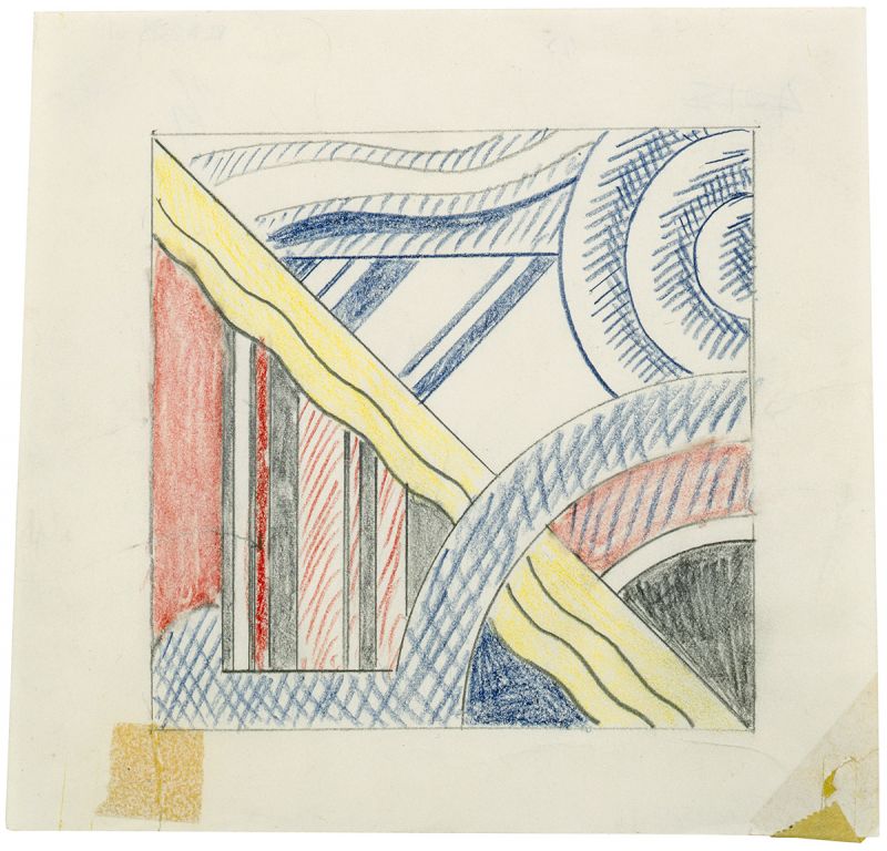 Artwork: Modern Painting with Target (Study), 1967 (RLCR 1423)