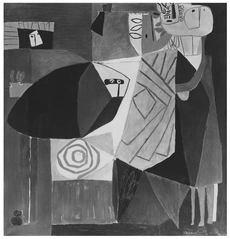 Artwork: Pocahontas Preventing the Death of John Smith, c. 1951–52 (RLCR 338) Photo: Courtesy RLF Archives Black-and-white image