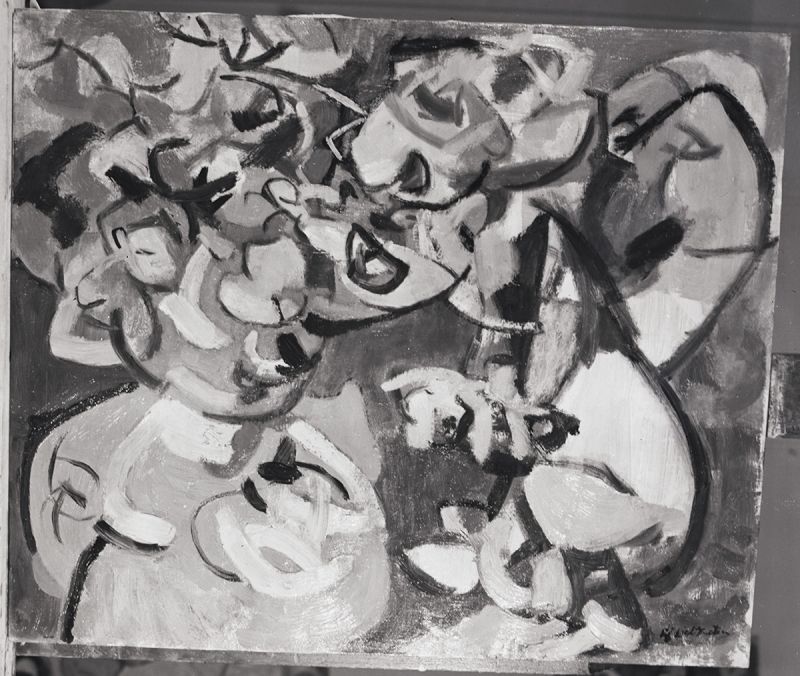 Artwork: Figures, c. 1947 (RLCR 67) Photo: Courtesy RLF Archives Detail of archival image