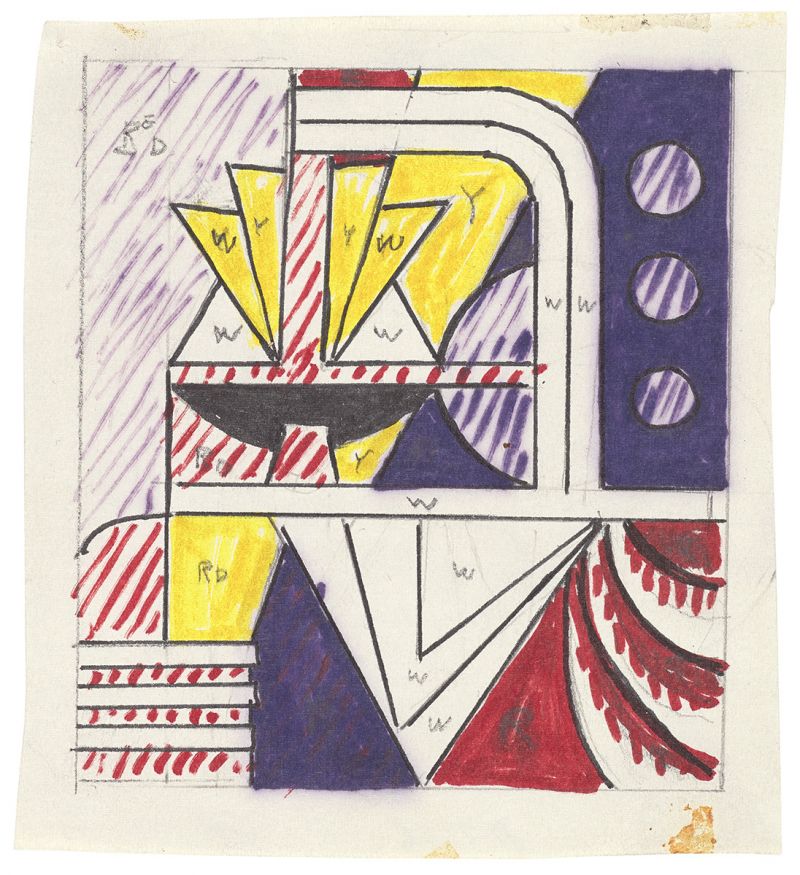 Artwork: Modern Painting I (Study), c. 1966 (RLCR 1258)