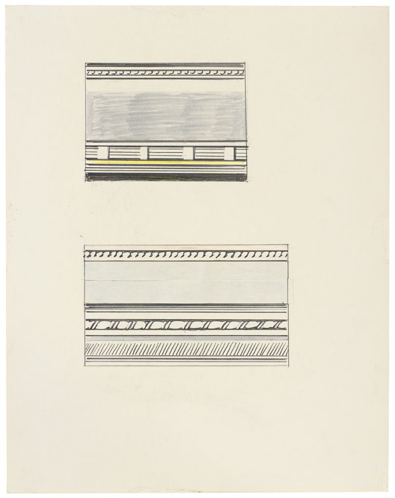 Artwork: Entablature (Studies), 1974 (RLCR 2280)