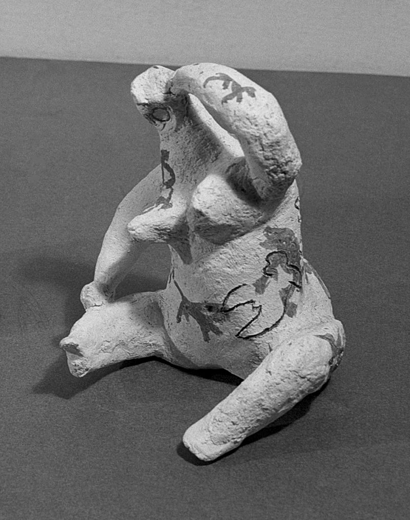 Artwork: Woman Seated, c. 1946–47 (RLCR 45) Photo: Courtesy RLF Archives Detail of archival image