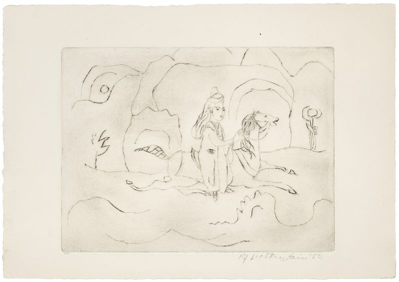 Artwork: (Woman on Horseback), 1950 (RLCR 175)