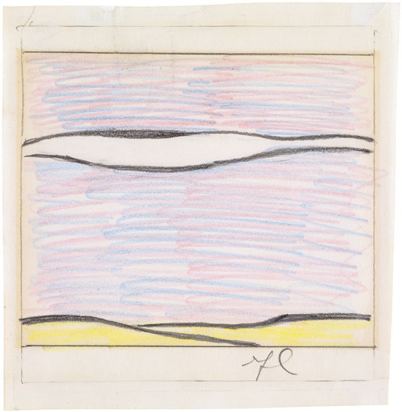 Artwork: White Cloud (Study), c. 1964 (RLCR 1004)