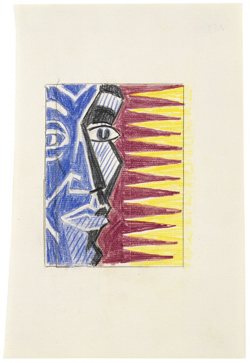 Artwork: Blue Head (Study), 1979 (RLCR 2808)