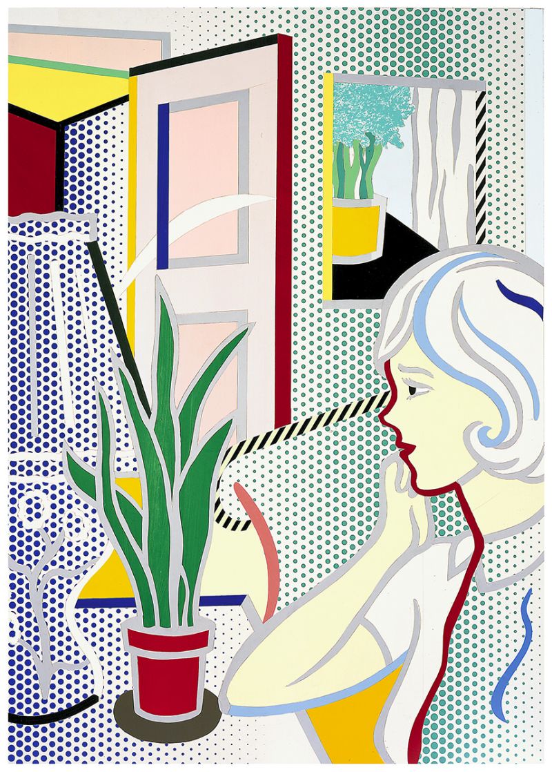 Artwork: Interior with Woman (Study), 1997 (RLCR 4726)  Image of full board not available