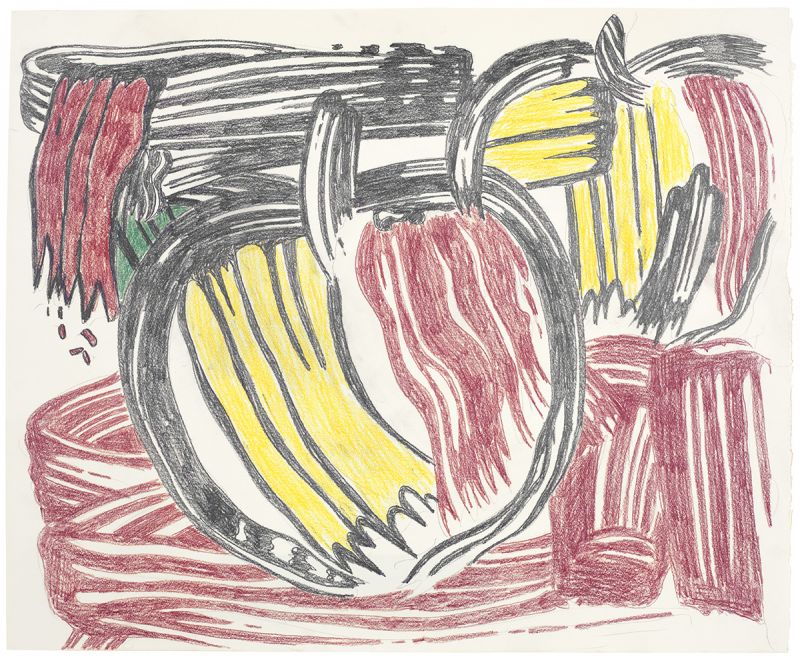 Artwork: Two More Red and Yellow Apples (Study), 1980 (RLCR 2979)