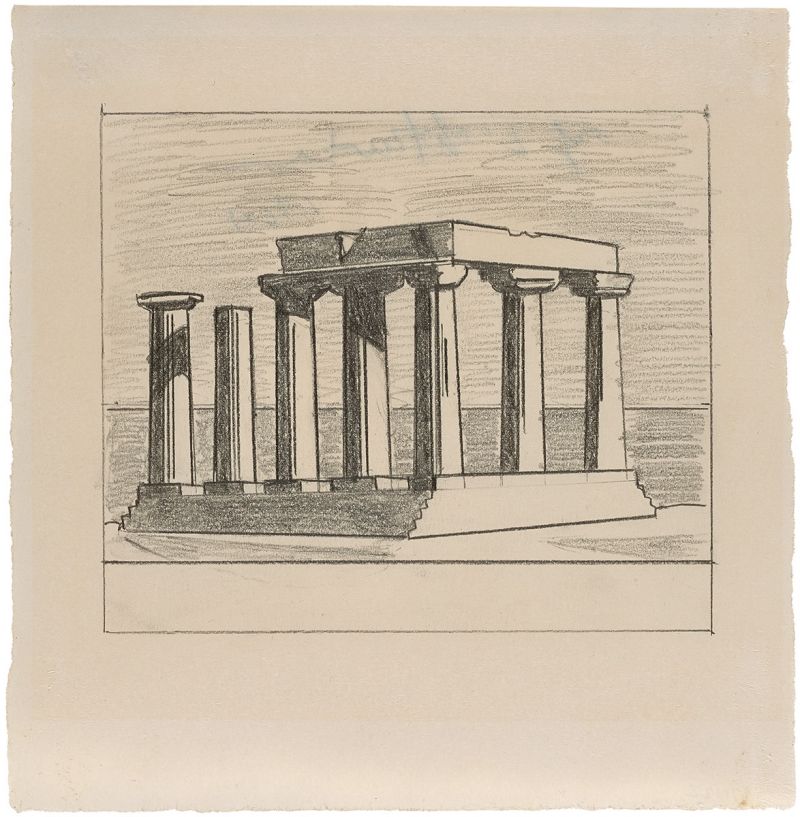 Artwork: Temple of Apollo (Study), 1964 (RLCR 992)