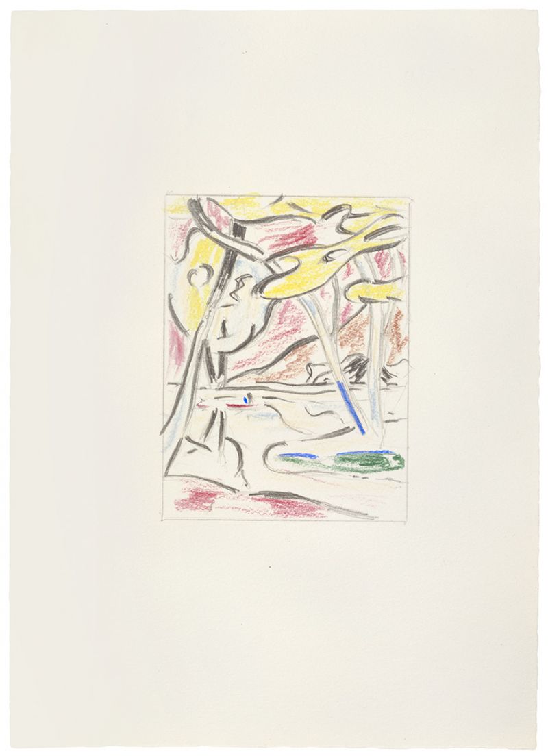 Artwork: River Through the Woods (Study), 1984 (RLCR 3358)