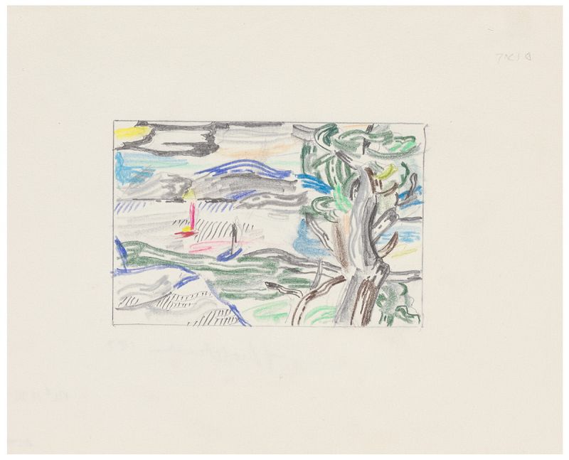 Artwork: River Scene (Study), 1987 (RLCR 3670)