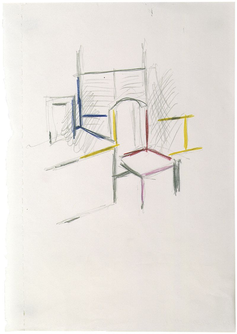 Artwork: Interior with Chair (Study), 1997 (RLCR 4692)