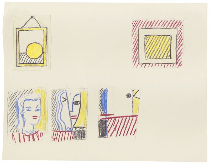 Artwork: Portrait Triptych (Studies), 1974 (RLCR 2298)