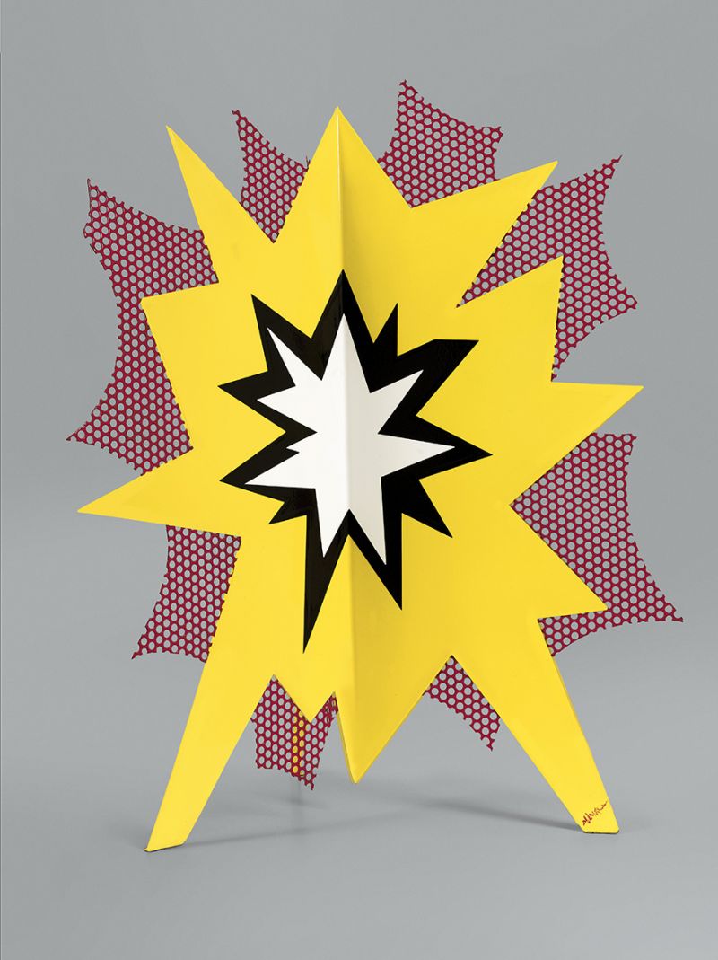 Artwork: Standing Explosion (Yellow #3), 1965 (fabricated 1965) (RLCR 1161) Photo: Courtesy Sotheby's Face C