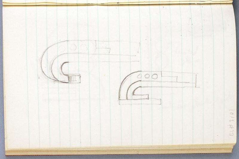 Artwork: Modern Sculpture with Three Voids (Studies), c. 1968 (RLCR 1014.11)
