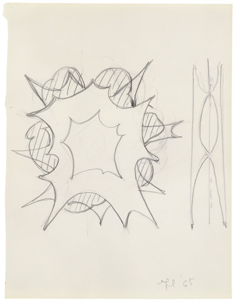 Artwork: Desk Explosion (Study), c. 1964 (RLCR 1053)