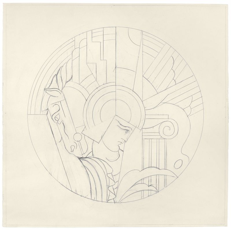 Artwork: The Solomon R. Guggenheim Museum Print (Study), 1969 (RLCR 1786)