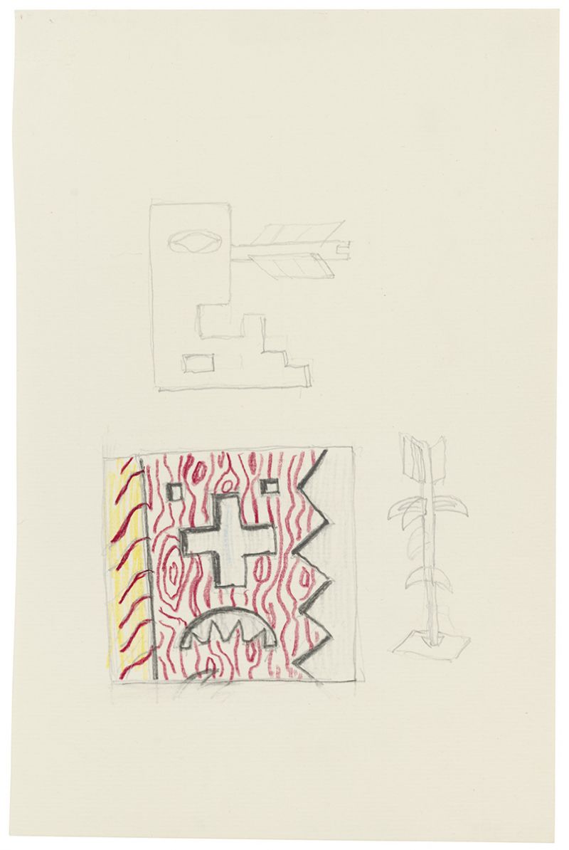 Artwork: American Indian Theme IV (Studies), c. 1979 (RLCR 2793)