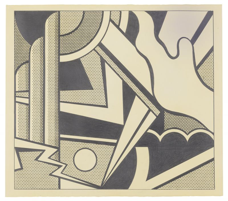 Artwork: Modern Painting with Small Bolt, 1967 (RLCR 1413)