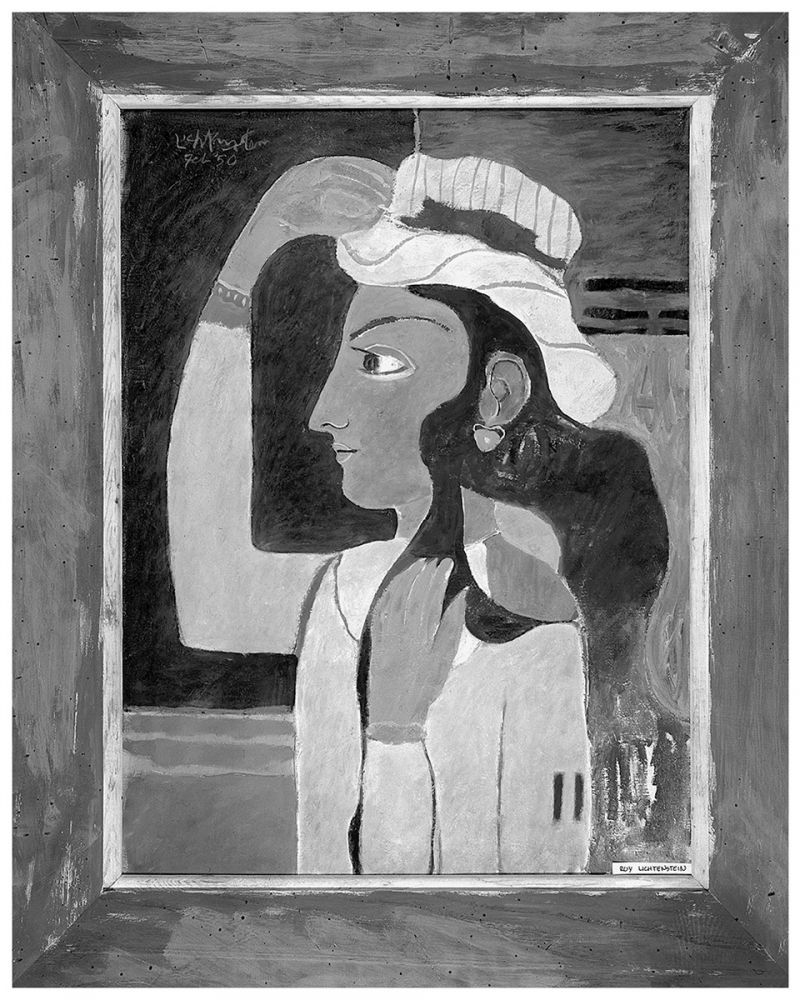 Artwork: Woman with Hat, 1950 (RLCR 249) Photo: Courtesy RLF Archives Black-and-white image