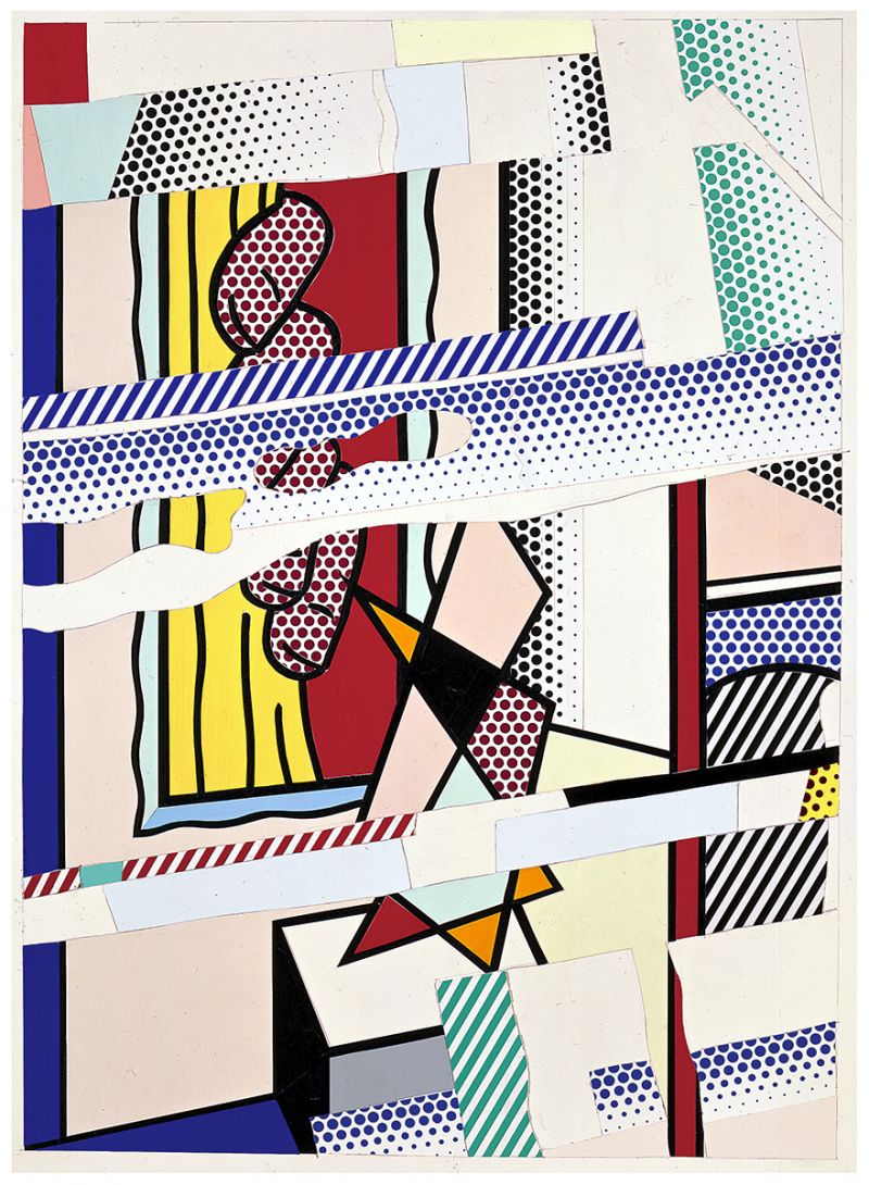 Artwork: Large Interior with Three Reflections (Study), 1993 (RLCR 4217.2)  Image of full board not available