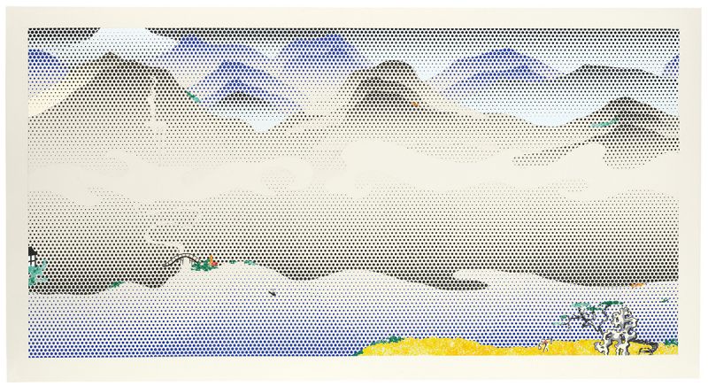Artwork: Landscape with Scholar's Rock (Study), 1996 (RLCR 4552)
