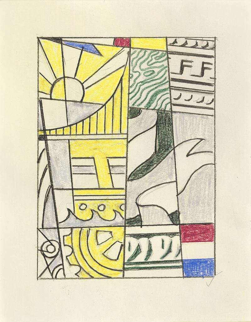 Artwork: Bicentennial Poster (Study), 1975 (RLCR 2335)  Image of full sheet not available