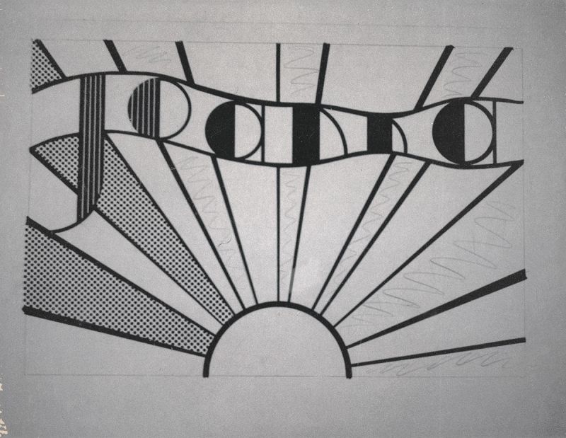 Artwork: Joanna Poster (Study), 1968 (RLCR 1540) Photo: Courtesy RLF Archives Detail of archival image