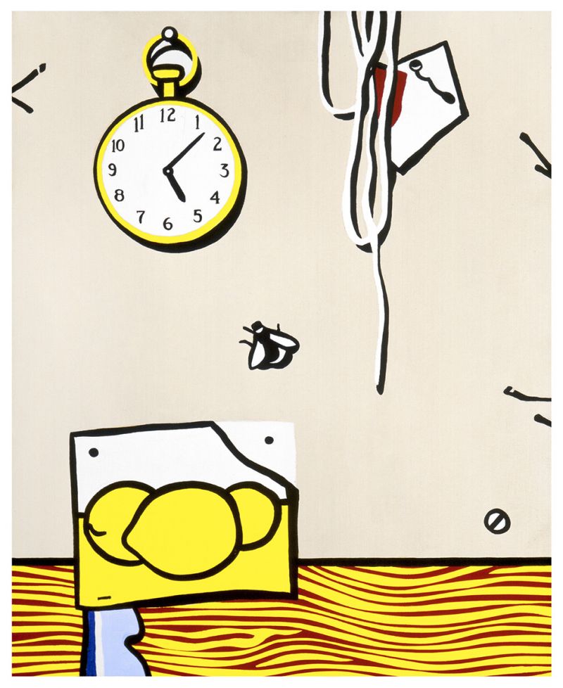 Artwork: Studio Wall with Pocket Watch, Fly and Sketch of Lemons, 1973 (RLCR 2232) Photo: Courtesy Weisman Collection Archive