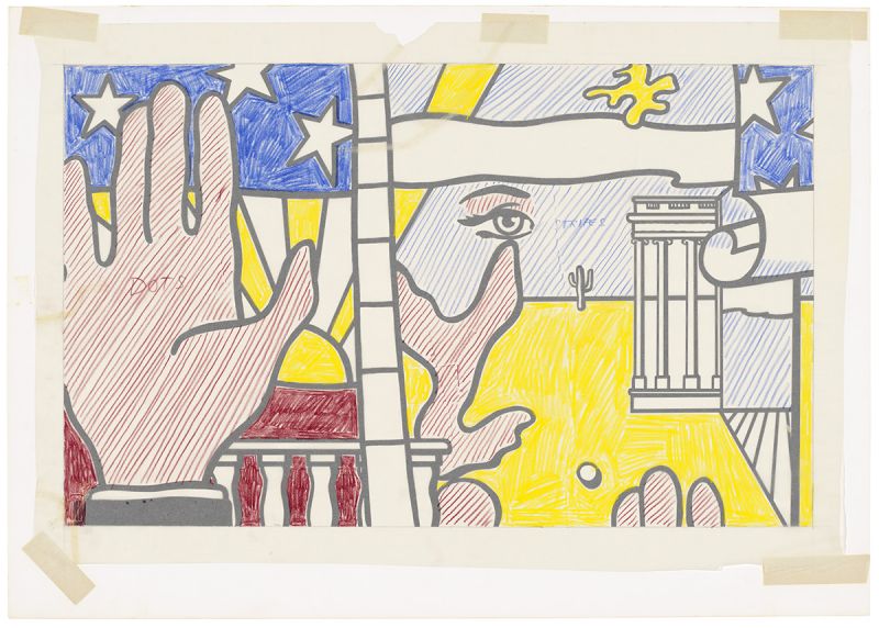 Artwork: Inaugural Print (Study), c. 1977 (RLCR 2601)