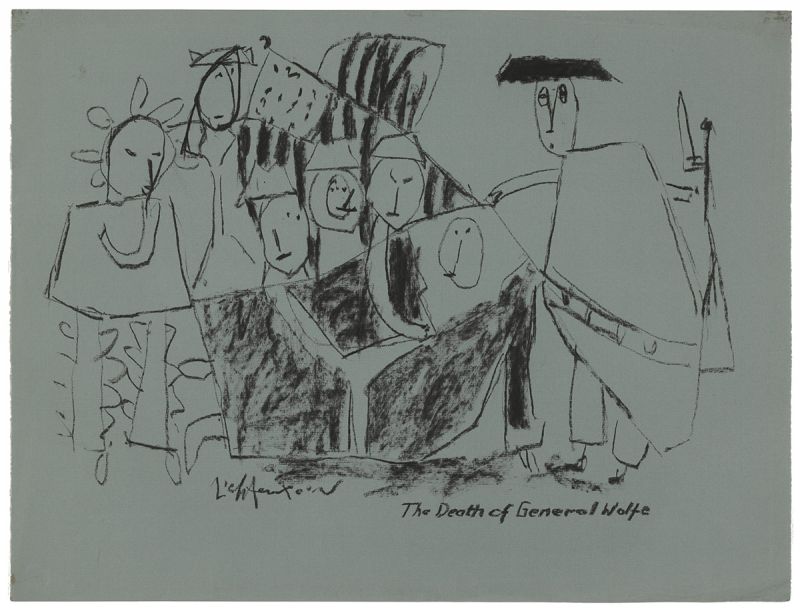 Artwork: The Death of General Wolfe (Study), c. 1951 (RLCR 311)