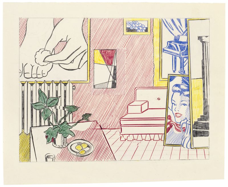 Artwork: Artist's Studio "Foot Medication" (Study), 1974 (RLCR 2249)