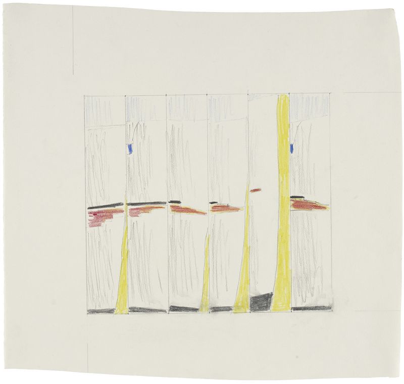 Artwork: Mirror #4 (Six Panels) (Study), 1971 (RLCR 1979)