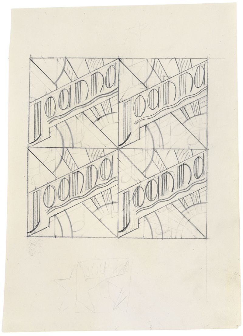 Artwork: Joanna Poster (Study), c. 1968 (RLCR 1538)